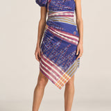 Aegina Ikat Scarf Print Dress