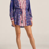 Arion Ikat Scarf Print ShirtDress