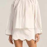 Sample - Cleobis White Cotton Poplin Shirt