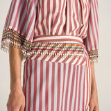 Hymen Oia Stripe Skirt