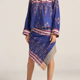 Medusa Ikat Scarf Print Shirt
