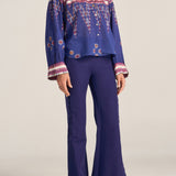 Medusa Ikat Scarf Print Shirt
