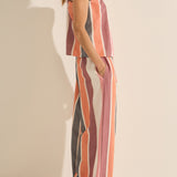 Sample - Hylas Fira Stripe Cotton Top