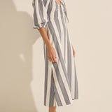 Sample - Semele Chios Stripe Cotton Dress