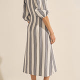Sample - Semele Chios Stripe Cotton Dress