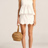 Pronce White Poplin Top