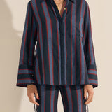 Sample - Zetes Tinos Stripe Cotton Shirt