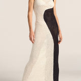 Pharos Black & White Hand Crochet Dress