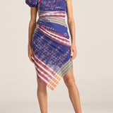 Aegina Ikat Scarf Print Dress