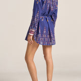 Arion Ikat Scarf Print ShirtDress