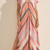Cythera Fira Stripe Caftan