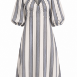 Sample - Semele Chios Stripe Cotton Dress