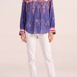 Medusa Ikat Scarf Print Shirt
