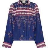 Medusa Ikat Scarf Print Shirt