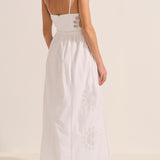 Sample - Myrtle White Poplin Lace Dress