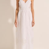 Sample - White Lace Poplin Myrtle Dress