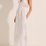 Sample - White Lace Poplin Myrtle Dress