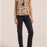 Neikea Black Batik Voile Top