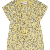 Neikia Yellow Batik Print Top