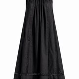 Sample - Black Griffin Poplin Lace Dress