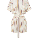 Orpheus Casablanca Stripe Playsuit