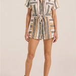ILIO NEMA Orpheus Blue Fez Stripe Playsuit