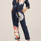 Pan Hand Tie-Dye Denim Boilersuit
