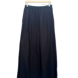 Sample - Black Crochet Poplin Pants