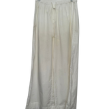 Sample - White Crochet Poplin Pants