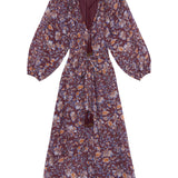 Peinia Brown Batik Print Dress