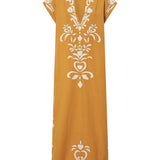 Phanes Golden Yellow Applique Caftan