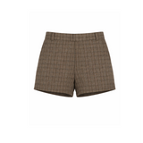 Sample - Green Handloom Mini Shorts