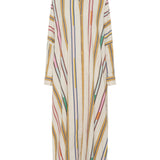 Pollux Afro Broken Stripe Maxi Caftan