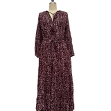 Sample - Printed Stripe Lurex Helios Dress