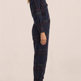 Hephaestus Navy Boucle Stripe Boilersuit