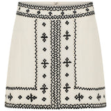 Tempe Folk Embroidery Silk Skirt