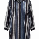 Sample - Printed Delos Stripe Shirtdress