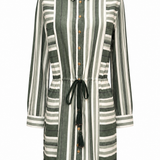 Sample - Leto Green Cyprus Stripe Shirtdress