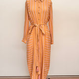 Sample - Camel Stripe Ajax Dress