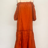 Sample - Cinnamon Voile Off Shoulder Dress