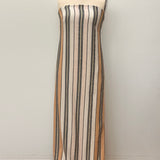 Sample - Blue Fez Stripe Dione Strapless Dress