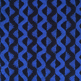 Herse Blue & Black Wave Hand Crochet Dress