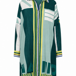ILIO NEMA Artemis Green Sarong Voile Shirtdress