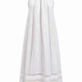 Sample - White Crochet Poplin Dress