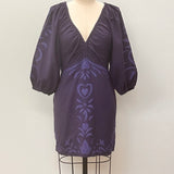 Sample - Navy Applique Coeus Dress