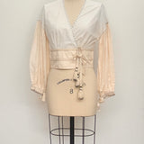 Sample - Patchwork Voile Cropped Top