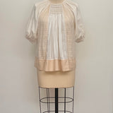 Sample - Puff Sleeve Patchwork Blouse