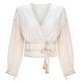 Sample - Patchwork Voile Cropped Top