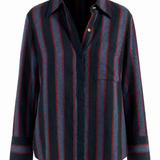 Sample - Zetes Tinos Stripe Cotton Shirt