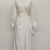Sample - White Poplin Shirtdress